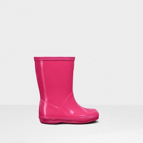 Hunter Original Classic Gloss Rain Boots For Kids - NZ Y6392